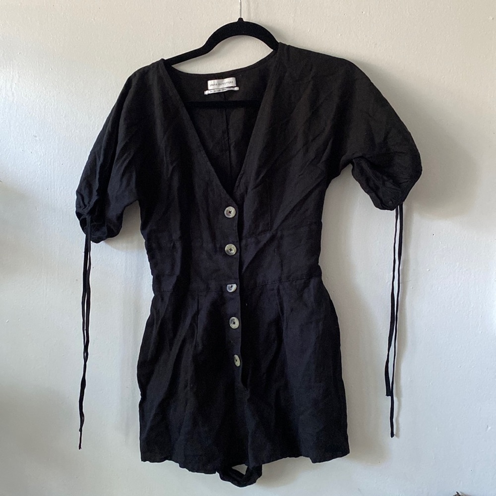 Urban outfitters black cotton romper